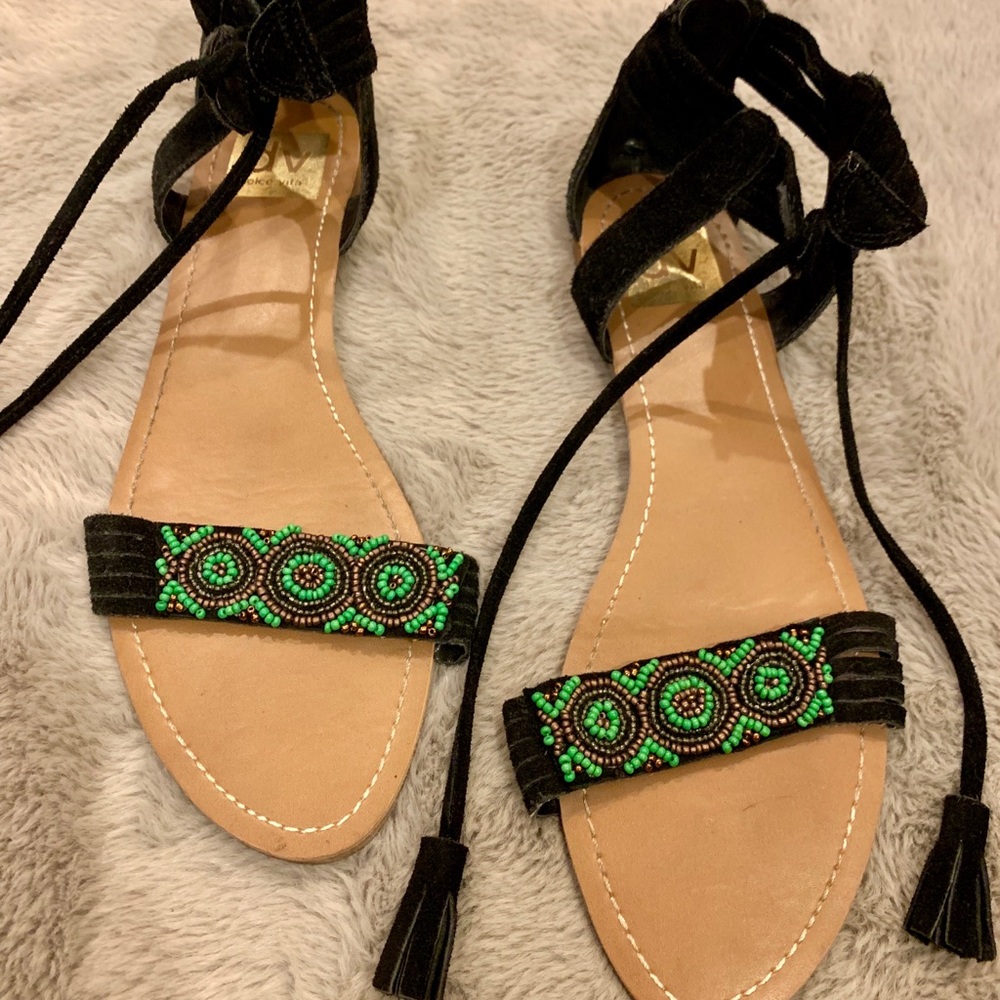 MUST GO! Dolce Vita Sandals with Beaded Foot Strap